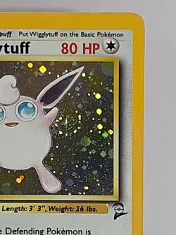 Wigglytuff Base Set 2 19/130 Unlimited Holo Rare LP (SWIRL) Pokemon TCG - Image 3