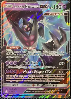 Dawn Wings Necrozma GX 63/156 Sm-Ultra Prism Holo - Pokemon Card - Image 1