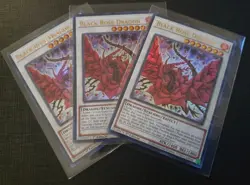 3x Black Rose Dragon Ultra Rare NM Yugioh Playset - Image 1