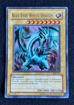 Yu-Gi-Oh Blue-Eyes White Dragon LOB-001 Ultra Rare - Image 1