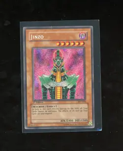 1ST EDITION 2002 Pharaoh's Servant Jinzo PSV-000 YUGIOH Secret Rare Vintage - Image 1