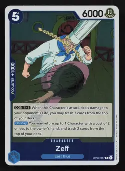 Zeff OP03-047 Foil Rare Pillars of Strength One Piece Card X4 Playset - Image 1