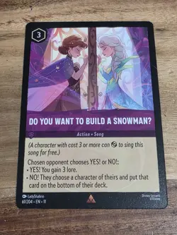 Disney Lorcana Winterspell Do You Want to Build a SnowmanU 61/204 Rare - Image 1