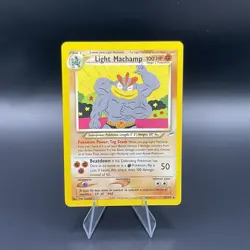 Pokemon TCG Light Machamp Neo Destiny Card 25/105 Unlimited Rare - Image 1