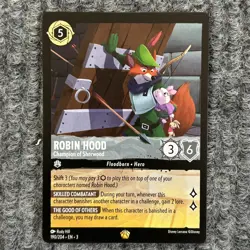 Disney Lorcana Into the Inklands Robin Hood Champion Of Sherwood 190/204 Legenda - Image 1