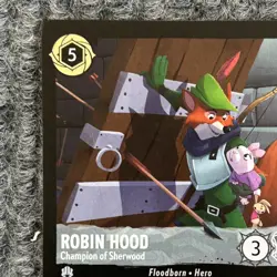 Disney Lorcana Into the Inklands Robin Hood Champion Of Sherwood 190/204 Legenda - Image 3