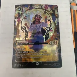 Disney Lorcana TCG Isabela Madrigal-Caring Cultivator Foil Ally 224/204 - Image 1