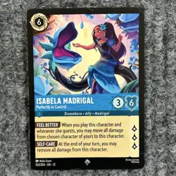 Disney Lorcana Wilds Unknown Isabela Madrigal 153/204 Super Rare NM - Image 1