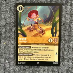 Disney Lorcana Wilds Unknown Jessie Lively Cowgirl 20/204 Super Rare NM - Image 1