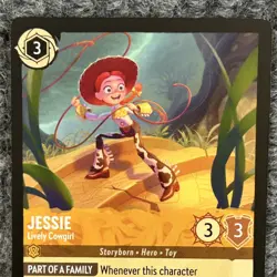 Disney Lorcana Wilds Unknown Jessie Lively Cowgirl 20/204 Super Rare NM - Image 3