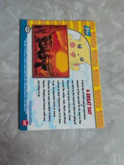 Topps Pokemon Card A Great Day Movie Animation Non-Holo Black Back LP #58 - Image 4