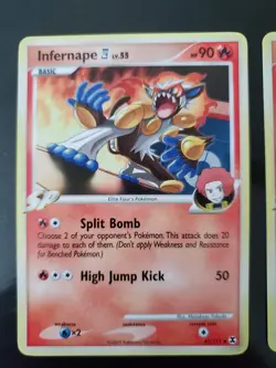 x3 Infernape E4 43/111 Pokemon TCG Platinum Rising Rivals SP Card LP-NM Flint - Image 2