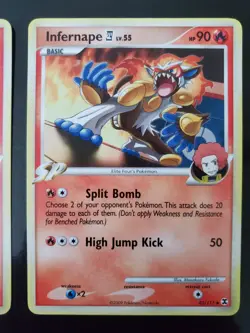 x3 Infernape E4 43/111 Pokemon TCG Platinum Rising Rivals SP Card LP-NM Flint - Image 3
