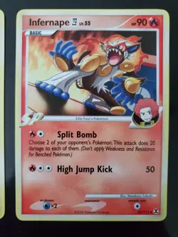 x3 Infernape E4 43/111 Pokemon TCG Platinum Rising Rivals SP Card LP-NM Flint - Image 4