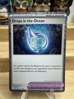 Drops in the Ocean 021/034 Trading Card Game Classic Holo - Image 1