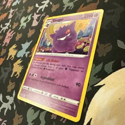 Pokemon Gengar Black Star Promo TCG SWSH052 Holo Card - Image 2