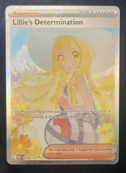 Lillie's Determination Pokemon Card SIR 184/132 Mega Evolutions ENGLISH - Image 2