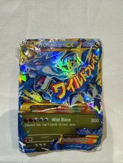 Mega M Charizard EX HOLO Pokemon Card 108/111 Flashfire HP 230 Ultra Rare - Image 1