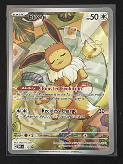 Pokemon TCG Prismatic Evolutions Eevee Black Star Promo Card 173 - Image 1
