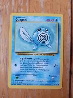 QUAPSEL (POLIWAG) 59/102 - Base Set - VINTAGE - GERMAN Pokemon Card 1999 - NM - Image 1