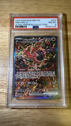 PSA 8 2025 POKEMON MEP PROMO ULTRA-PREMIUM COLLECTION #024 ORICORIO EX - Image 1