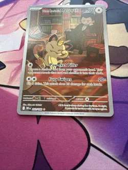 pokemon TCG Team Rocket's Meowth - 203/182 - SV10: Destined Rivals NM - Image 3