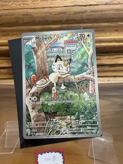 Pokemon TCG Meowth 106/094 IR Phantasmal Flames Near Mint Holo - Image 1