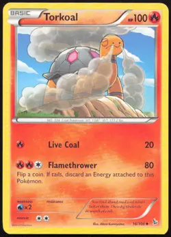 Torkoal 16/106 Uncommon Flashfire Near Mint - Image 1