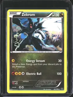 Zekrom 64/108 Holo Rare Roaring Skies Pokemon NM/M - Image 1