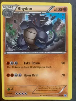 Pokemon TCG Card 2015 XY Trainer Kit Latias & Latios - Rhydon 4/30 - Image 1