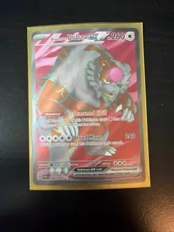Pokemon TCG Bloodmoon Ursaluna EX Ultra Rare Holo Twilight Masquerade 202/167 - Image 1