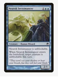 MTG Neurok Invisimancer #37 Scars of Mirrodin (SOM) Near Mint NM Magic Card - Image 1