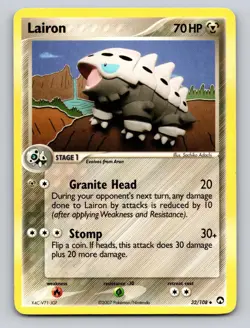 Lairon 32/108 Uncommon Power Keepers Pokemon MP/HP - Image 1