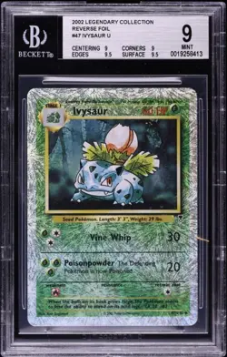 2002 Pokemon Legendary Collection Reverse Holo Ivysaur #47 BGS 9 MINT - Image 1