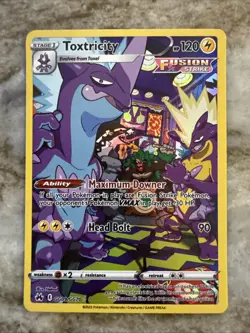 Pokemon TCG Sword and Shield Crown Zenith Toxtricity GG09/GG70 - NM - Image 1