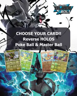Pokemon Black Bolt: Choose Your Card! Holo/Reverse/Pokeball/Masterball NM Cards - Image 1
