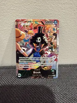 Brook (AAL) Alt Art Leader OP15-022 Adventure on Kami's Island One Piece CCG EN - Image 1