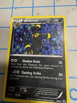 Pokemon TCG Umbreon Black White Holo Card BW93 Black Star Promo - Image 3