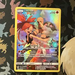 Pokemon TCG Sun & Moon Cosmic Eclipse Torkoal 237/236 Secret Rare Holo Card - Image 1