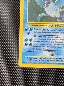 Articuno Fossil 2/62 - Unlimited Holo Rare Card - Pokemon Card TCG - LP/MP - Image 4