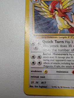 Pokemon Card Gym Challenge Koga's Pidgeotto 27/132 Unlimited Rare - Image 3