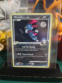 Weavile Team Galactic Pokemon TCG Platinum Holofoil Holo Card #17/127 - Image 1