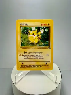 Pikachu Jungle 60/64 Pokemon Card NM Unlimited Vintage 1999 TCG Red Cheeks - Image 1