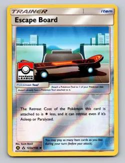 Escape Board 122a/156 Pokemon League League & Championship Cards Reverse Holo LP - Image 1