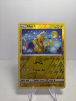Pikachu 56/236 Reverse Holo Common Unified Minds Pokemon Card NM - Image 1