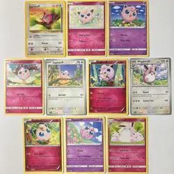Jigglypuff & Wigglytuff Pokemon Card Lot x10 - Vintage / Mid / Modern 1999-2025 - Image 1