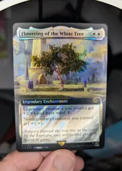 1x Flowering Of The White Tree Extended Art Surge Foil NM - LTR Magic MTG x1 - Image 1