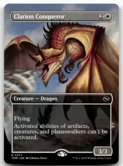 Clarion Conqueror (Borderless) #377 (NM) Tarkir Dragonstorm TDM Magic MTG - Image 1