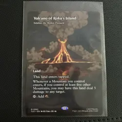 Mtg. Volcano of Roku's Island. Borderless. Avatar The Last Airbender. Nm - Image 1