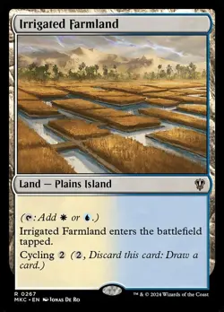 4x Irrigated Farmland ~ Near Mint Commander: Murders at Karlov Manor MTG Magic x - Image 1